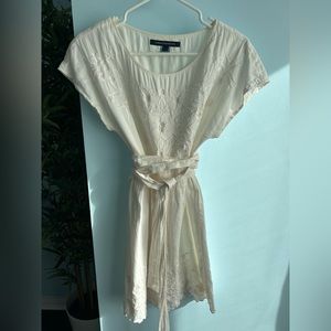 French Connection baby doll summer dress with amazing embroidery, size 6